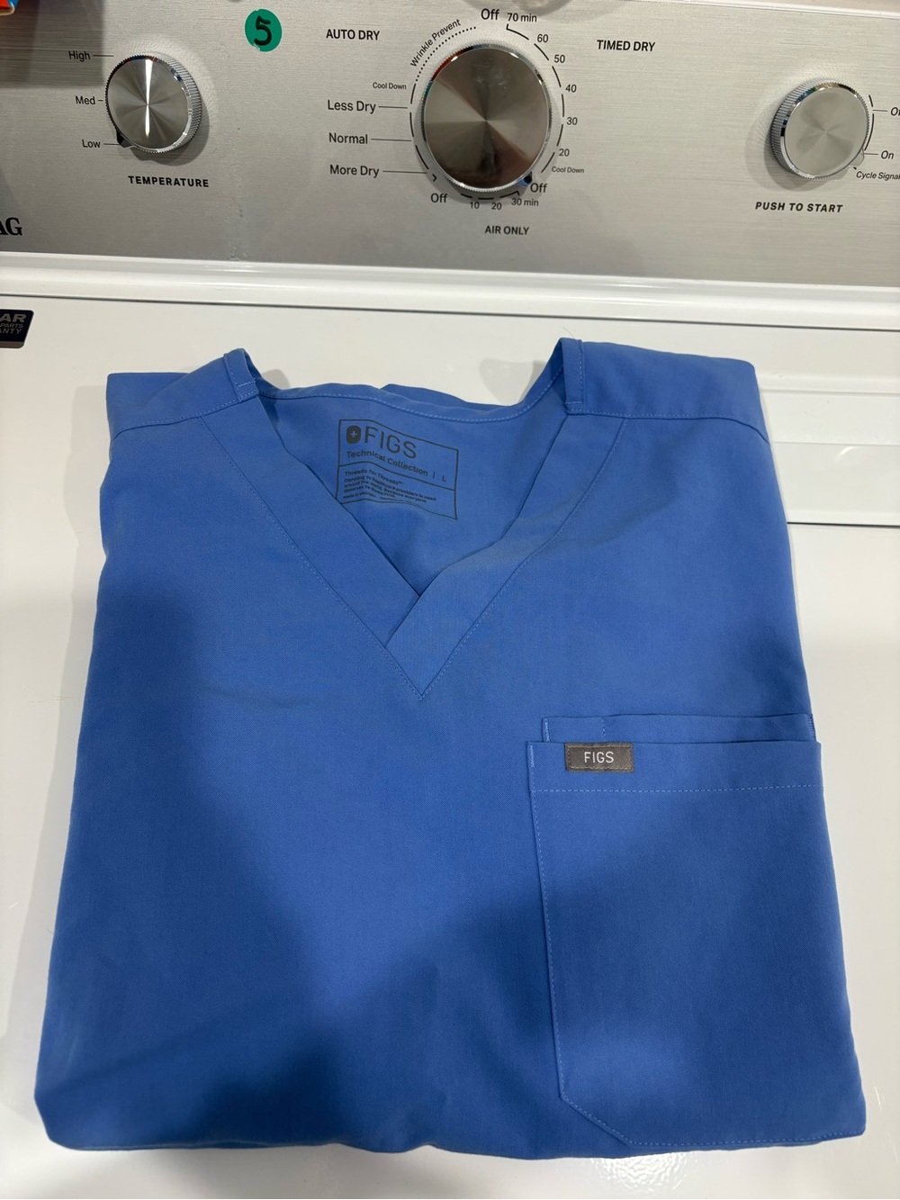 Figs Leon Three-pocket Scrub Top Mens L